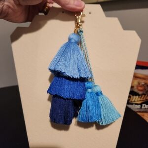 Blue Tassel Keychain/Bag Charm